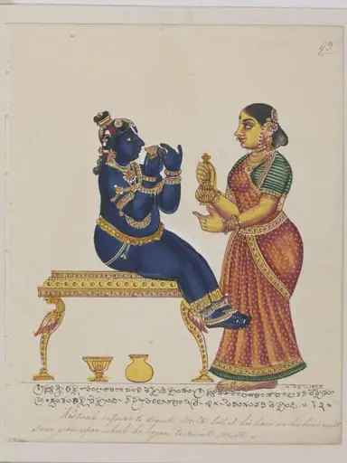 The infant Krishna