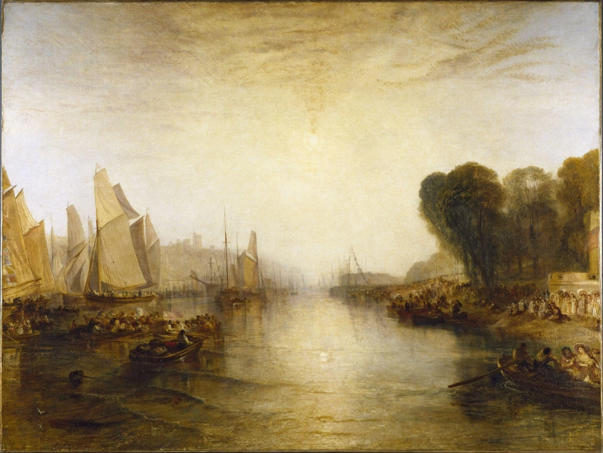 East Cowes Castle, by Joseph Mallord William Turner, oil, 1828