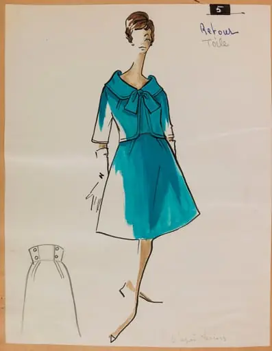 Tailleur turquoise