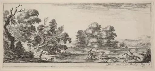 Landscape with Deer Hunt