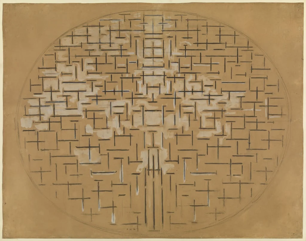 Untitled, by Piet Mondrian, watercolor, 1915