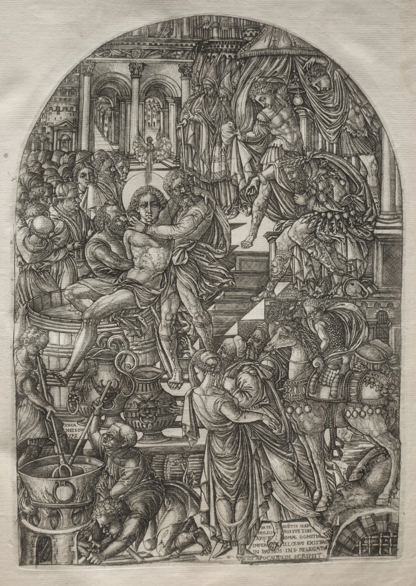 The Apocalypse:  The Martyrdom of St. John the Evangelist, by Jean Duvet, 1551