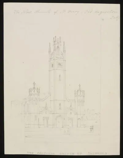 The New Church of St. Mary - Old Hagerston [sic], July 1827