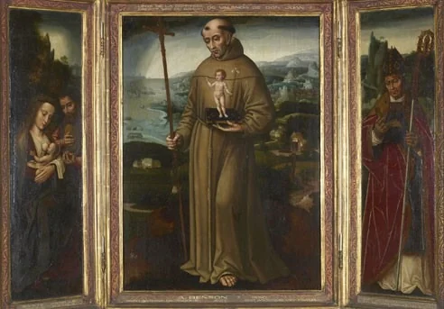 Triptiek van de heilige Antonius van Padua, by Ambrosius Benson, oil, 1532
