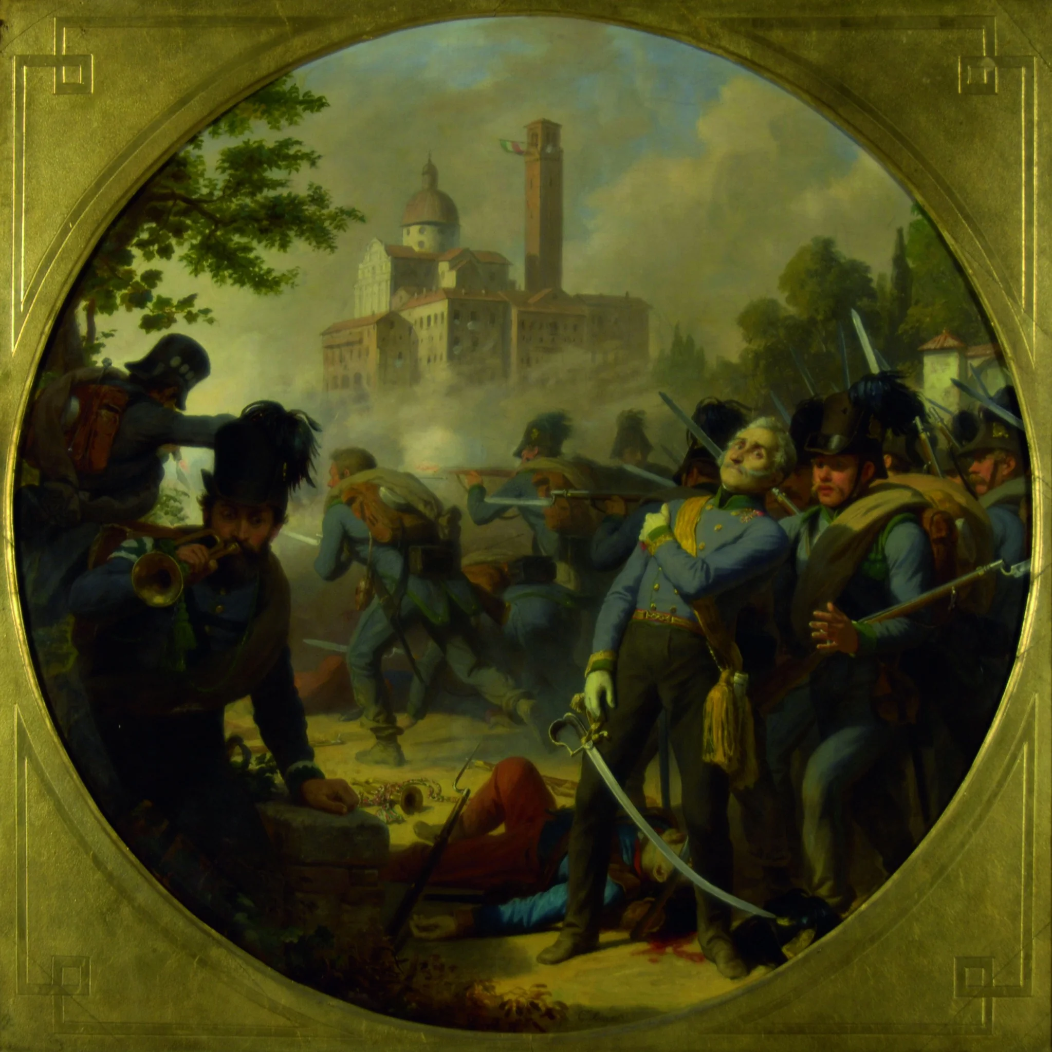 The capture of Vicenza in 1848, by Karl von Blaas, oil, 1869