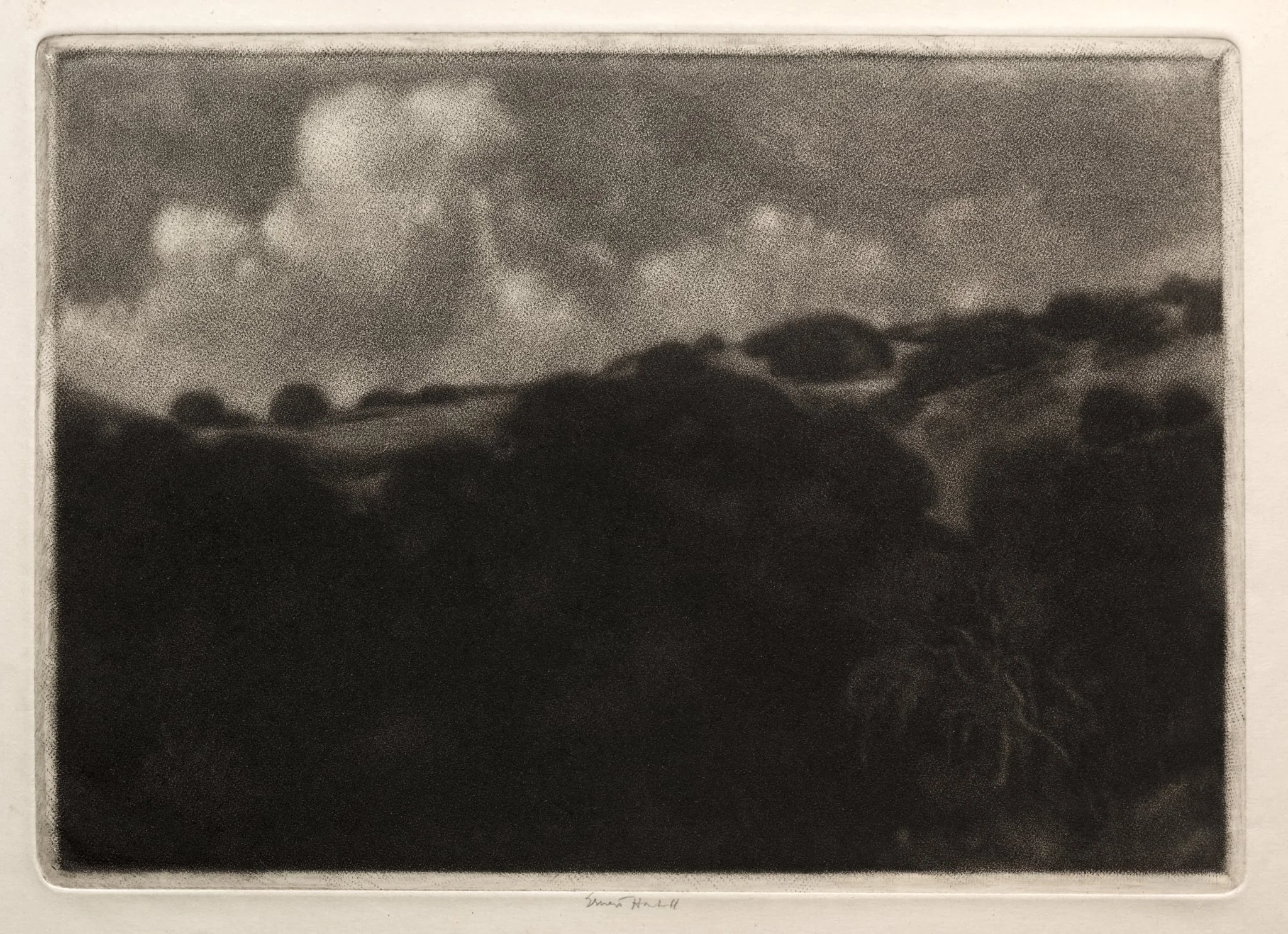 Night - California Hills, by Ernest Haskell, 1910