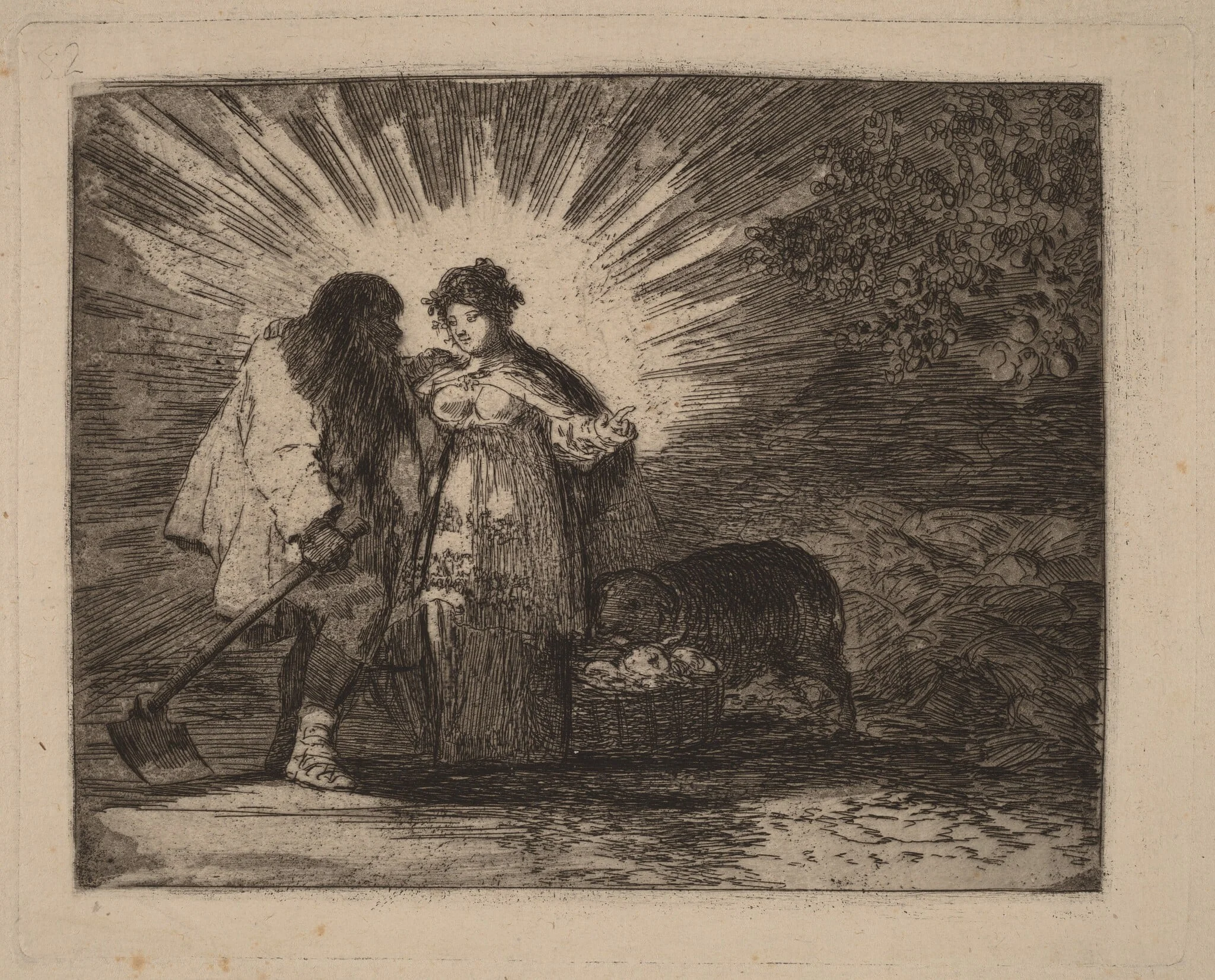 Esto es lo verdadero (This Is the Truth), by Francisco Goya, ink, 1815