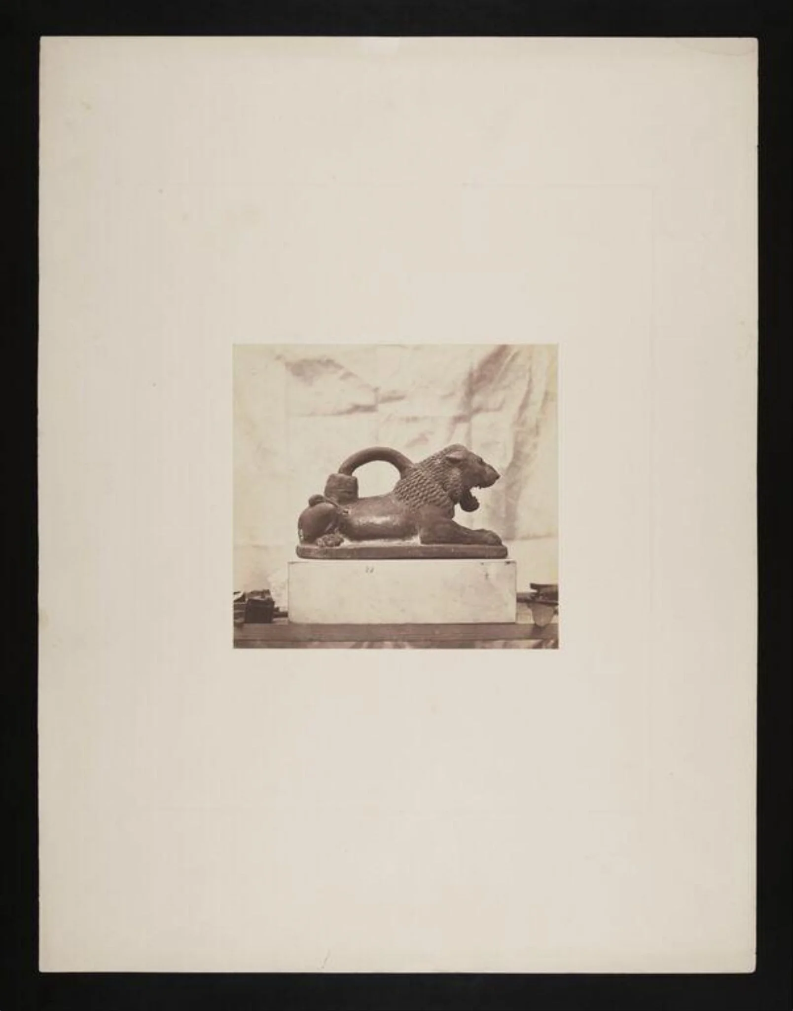 Lion Ornament, by Roger Fenton, photographic, 1856