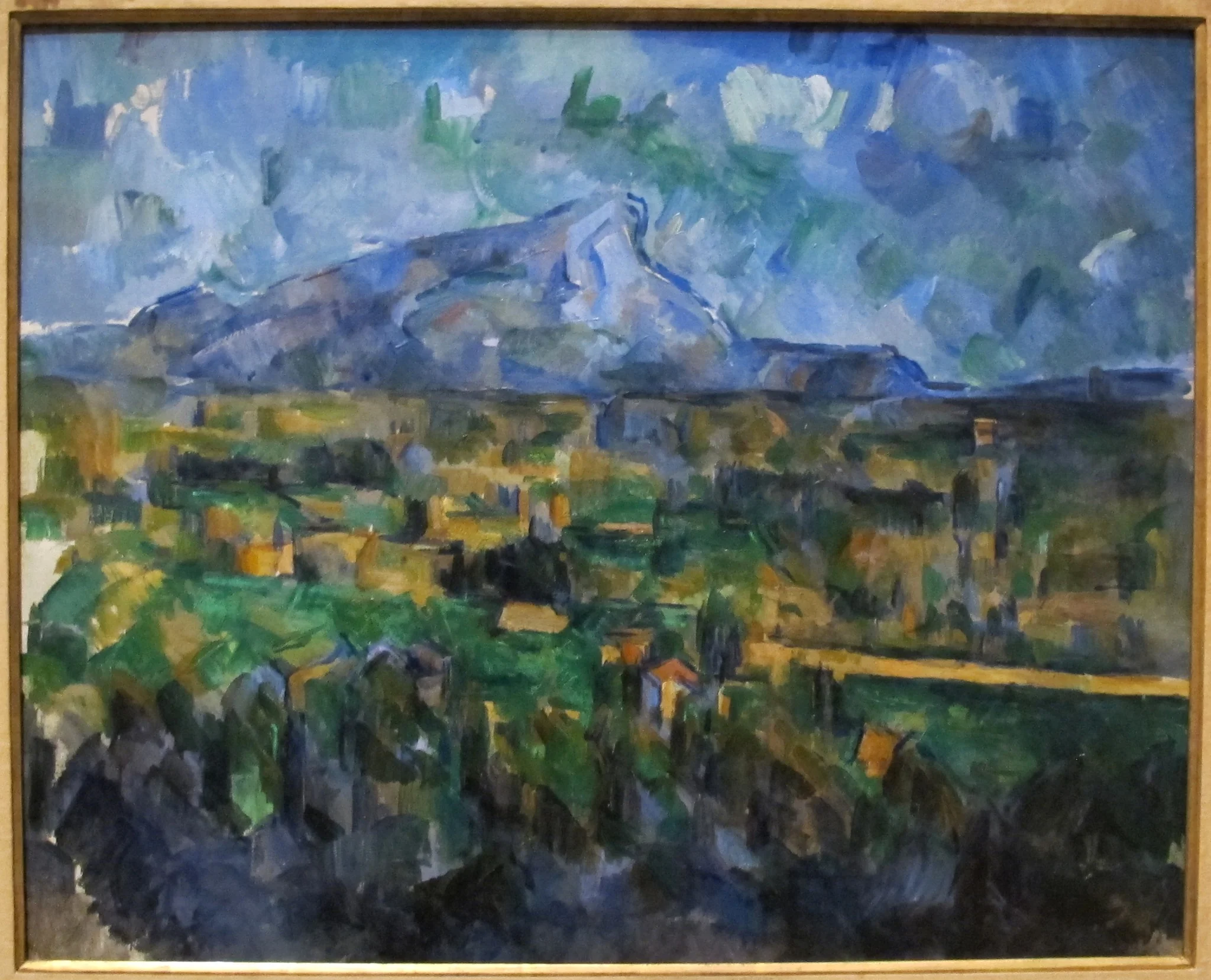 Mont Sainte-Victoire, by Paul Cezanne, oil, 1902