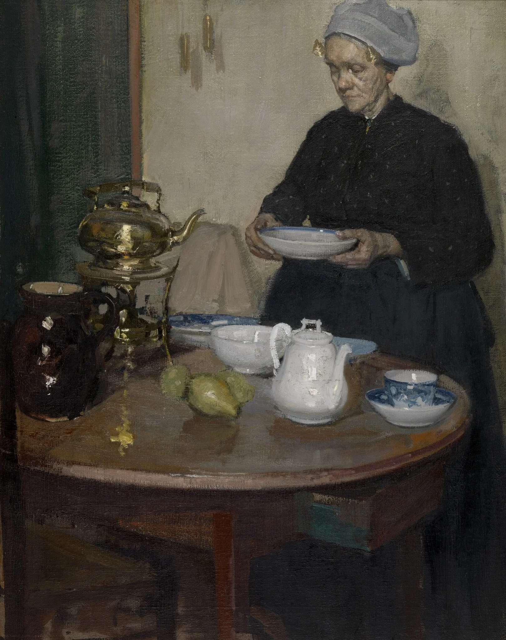 Woman at the table