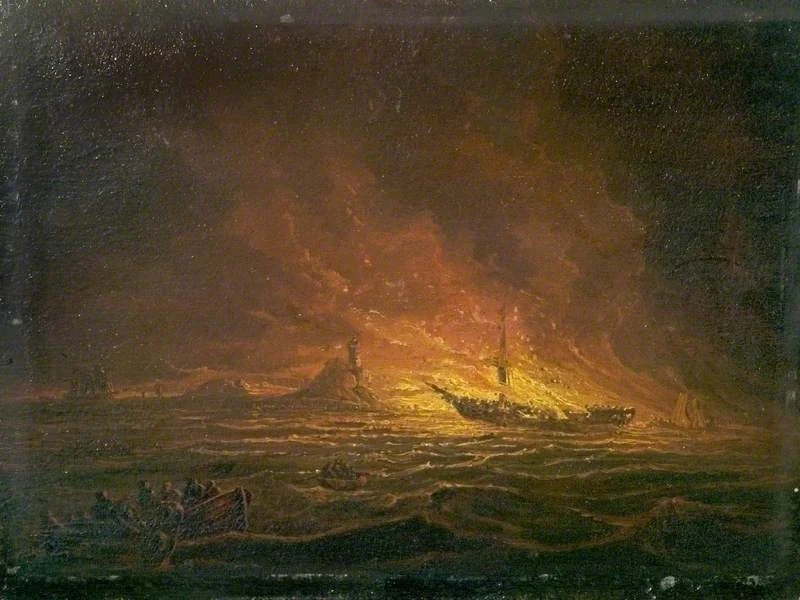 Ship on Fire