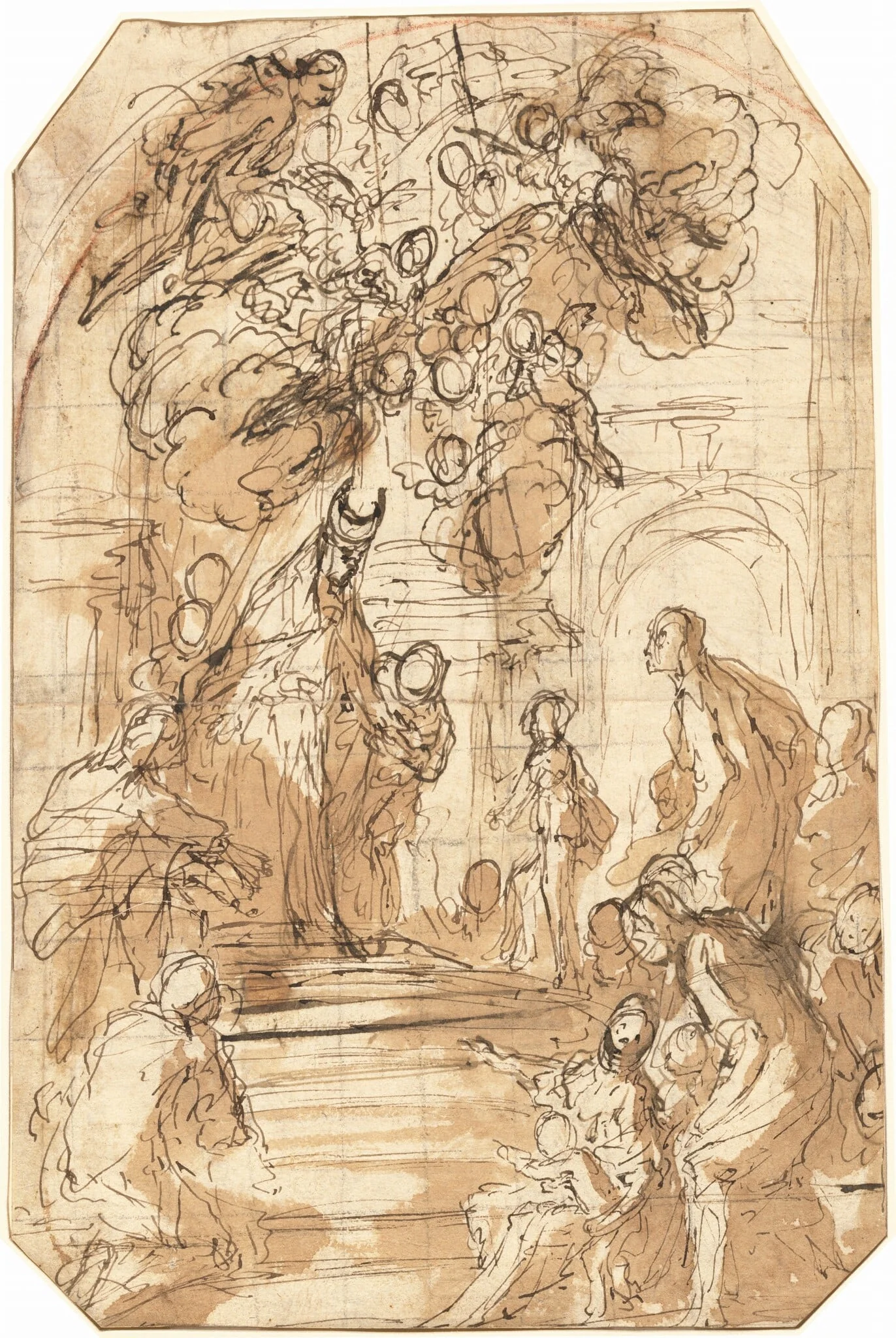 Presentation of the Virgin in the Temple [recto]