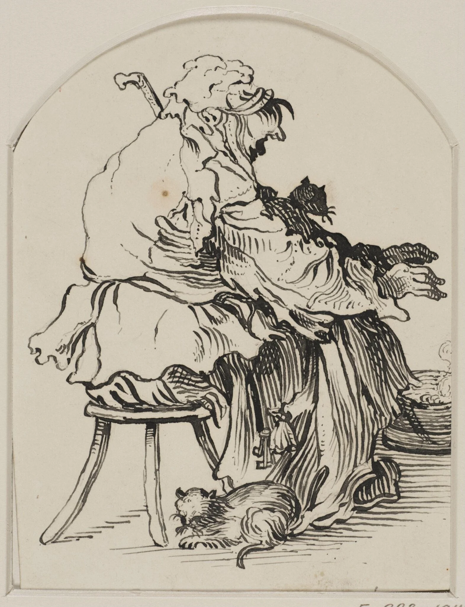 Studies of beggars, by Jacques Callot, 1635