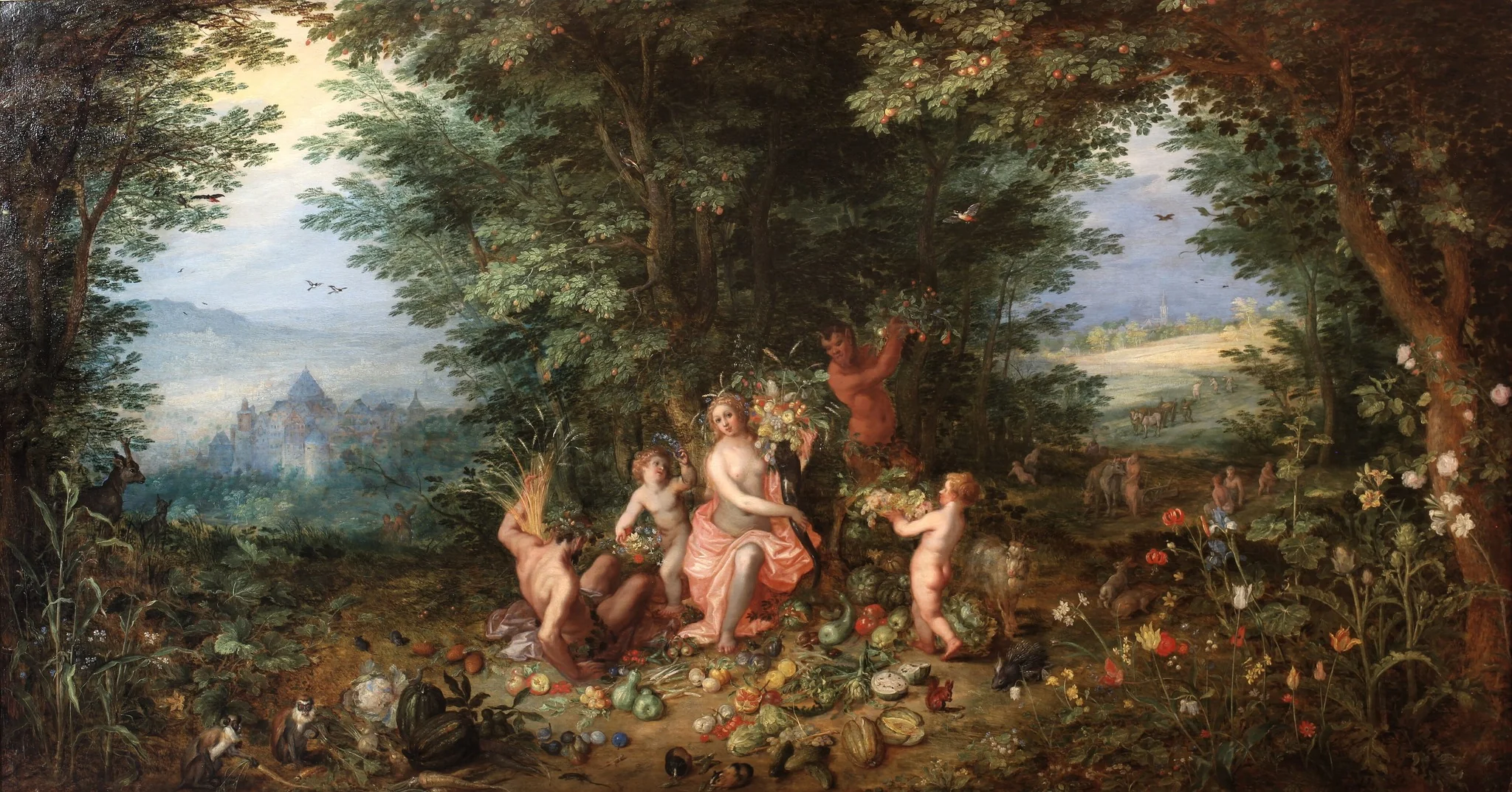Earth, by Jan Brueghel, the elder, oil, 1610