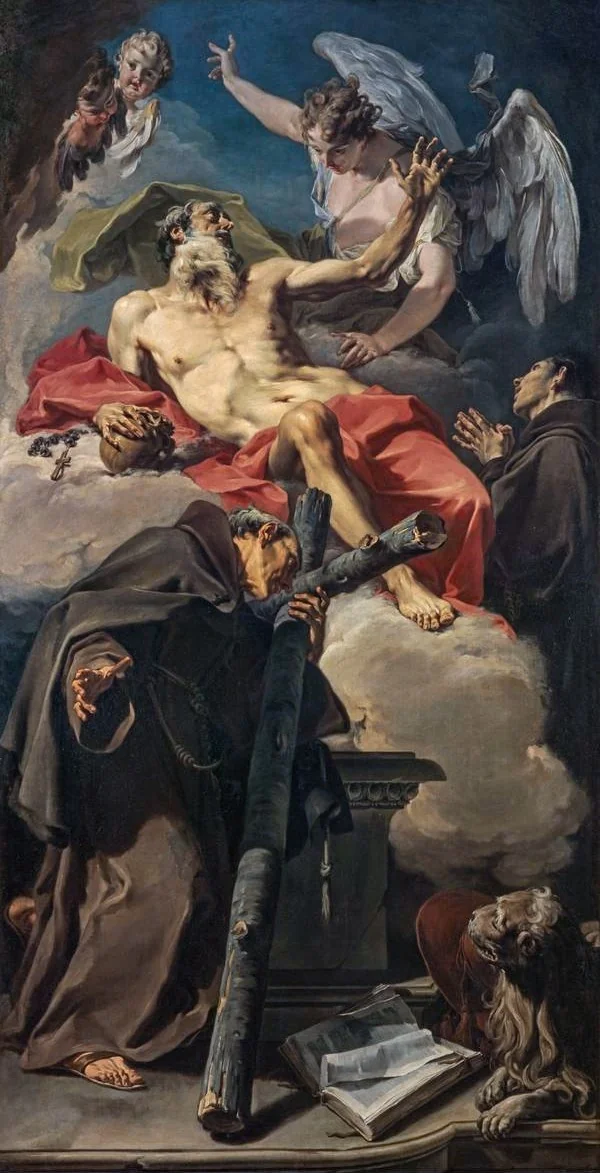 The Apotheosis of Saint Jerome with Saint Peter of Alcántara and an Unidentified Franciscan