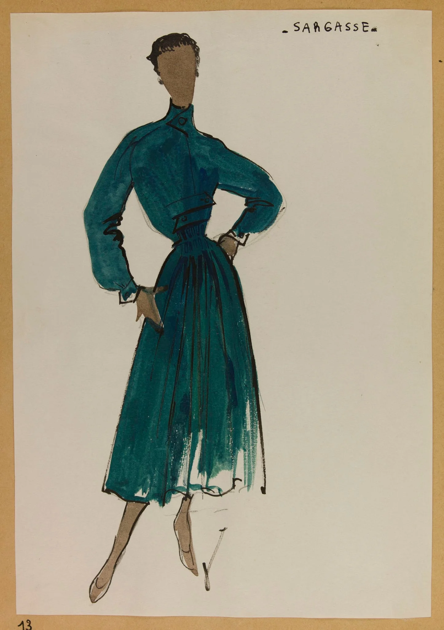 Sargasse, by Carven, 1952