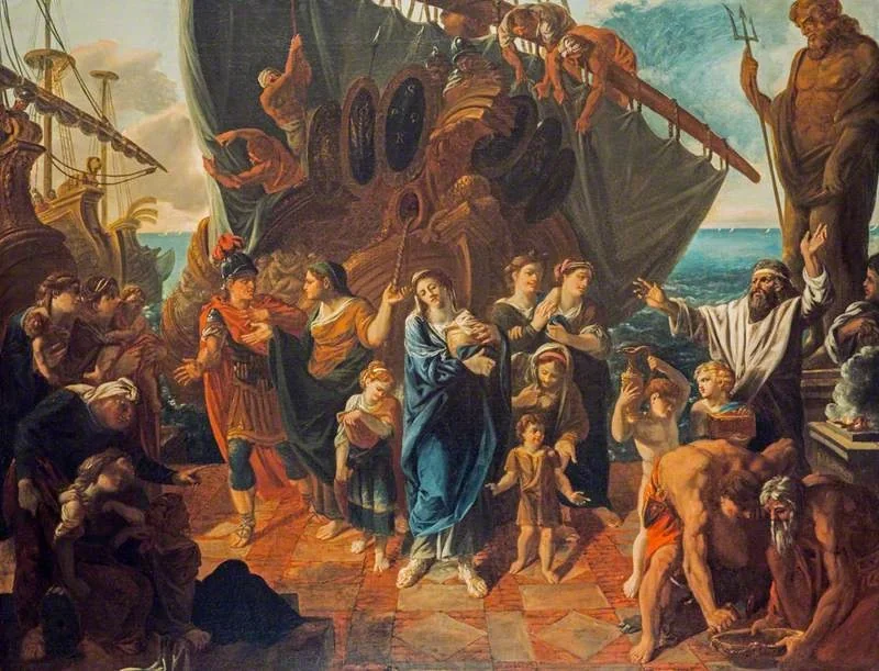 Agrippina Landing at Brundisium with the Ashes of Germanicus