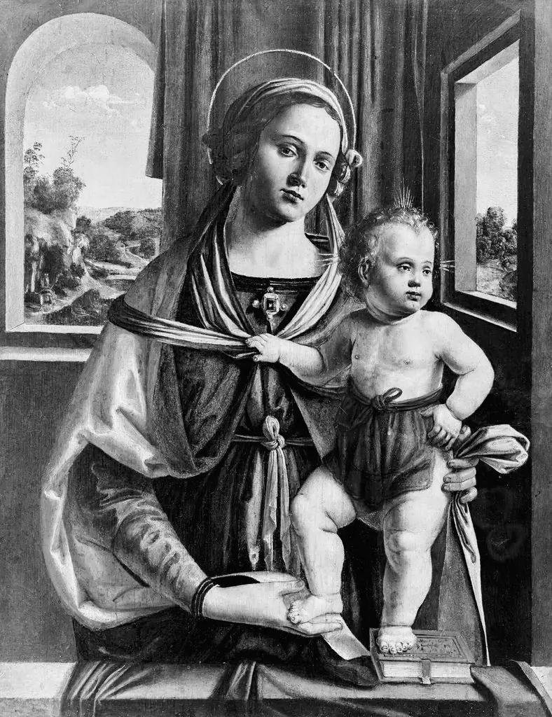 The virgin with child