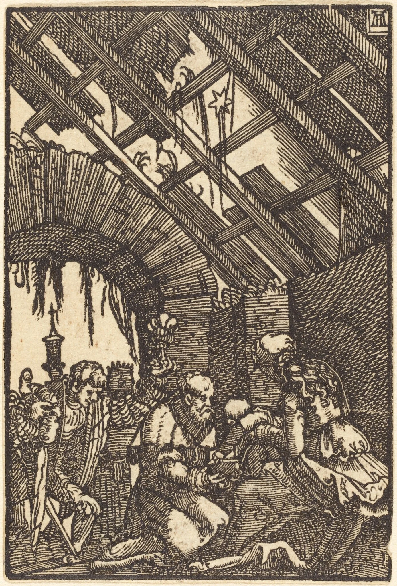 The Adoration of the Magi, by Albrecht Altdorfer, ink, 1513