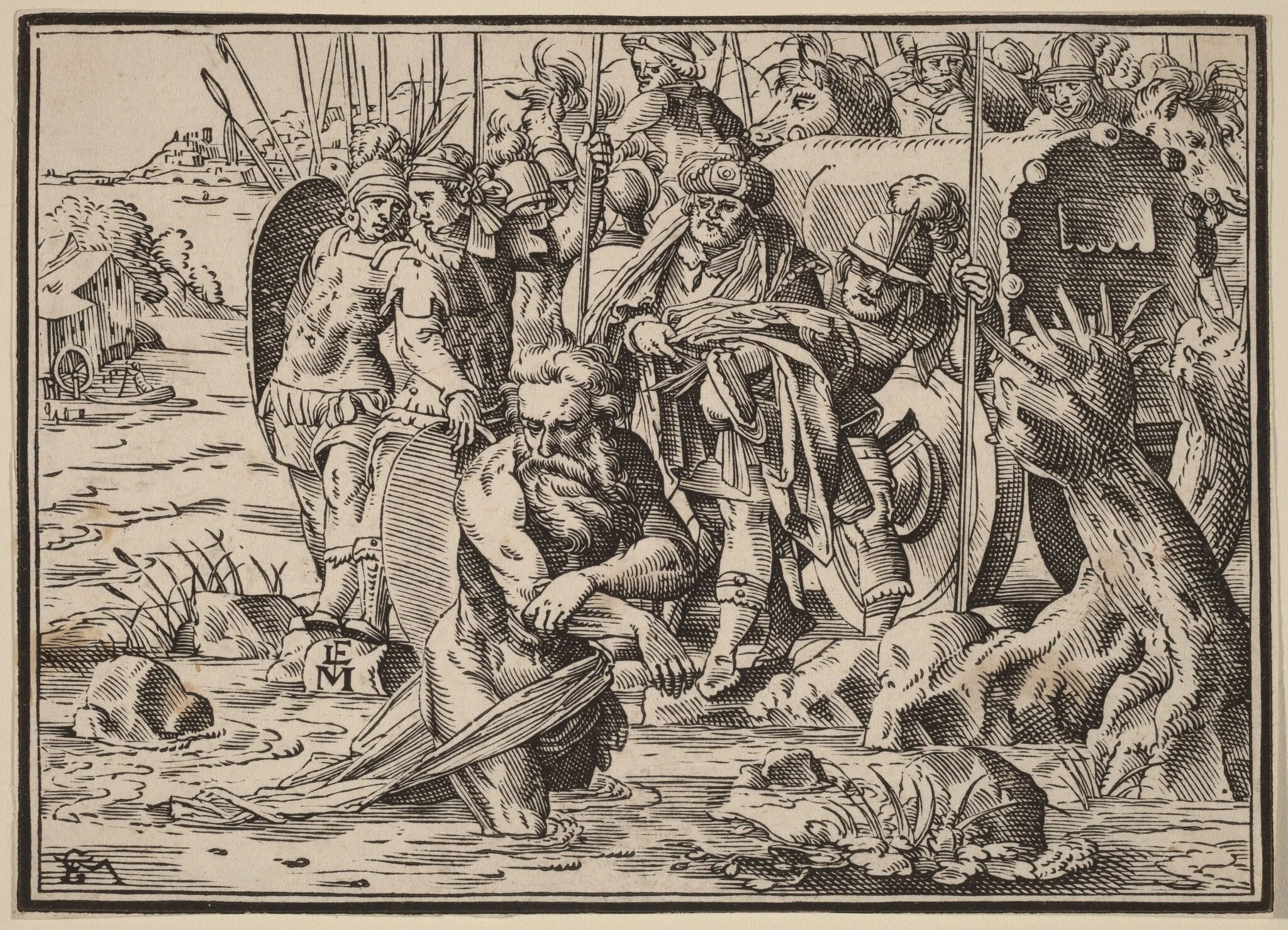The Martyrdom of Saint James (?), by Christoph Murer, ink, 1630