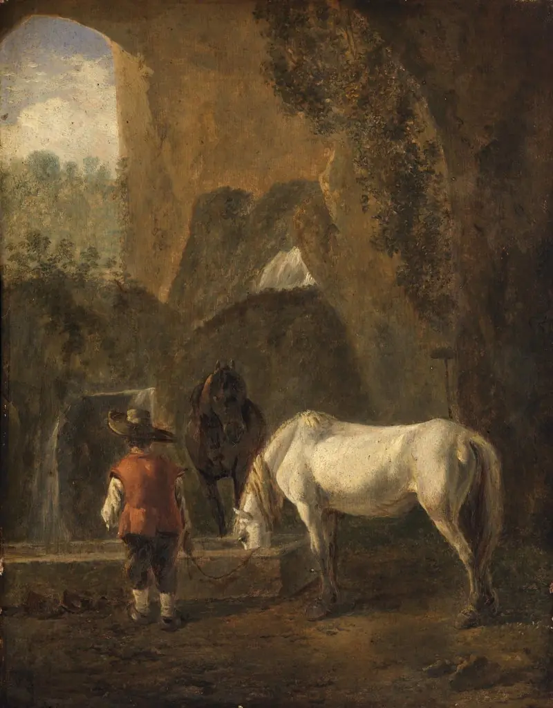 A Horse Drinking