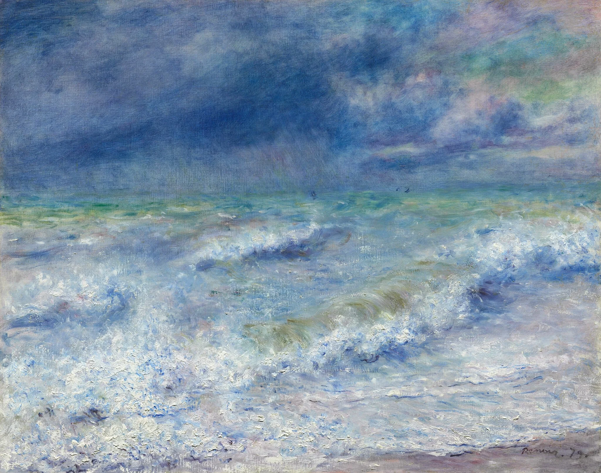 Seascape, by Auguste Renoir, oil, 1879