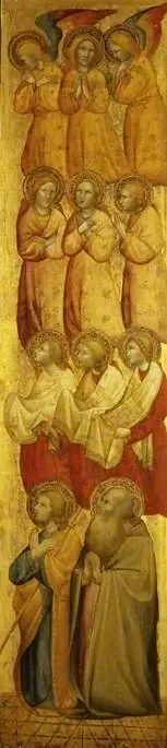 St James and (?) St Andrew with angels