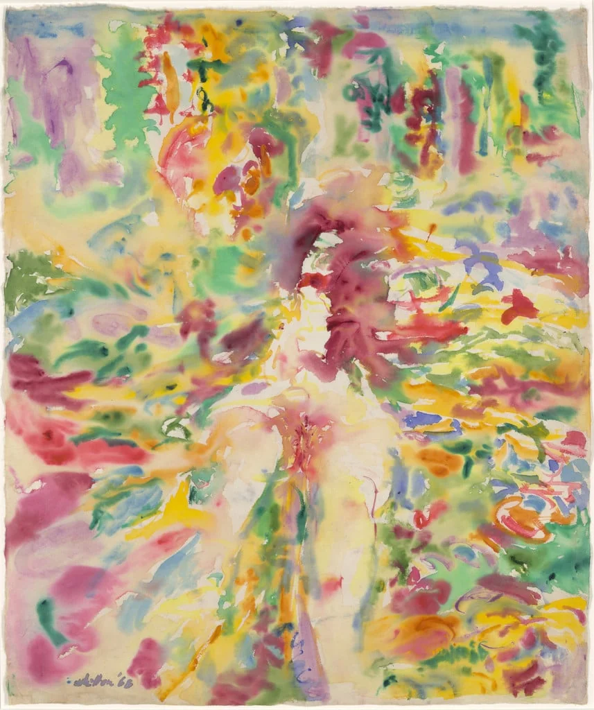 Untitled, by Jack Whitten, watercolor, 1968