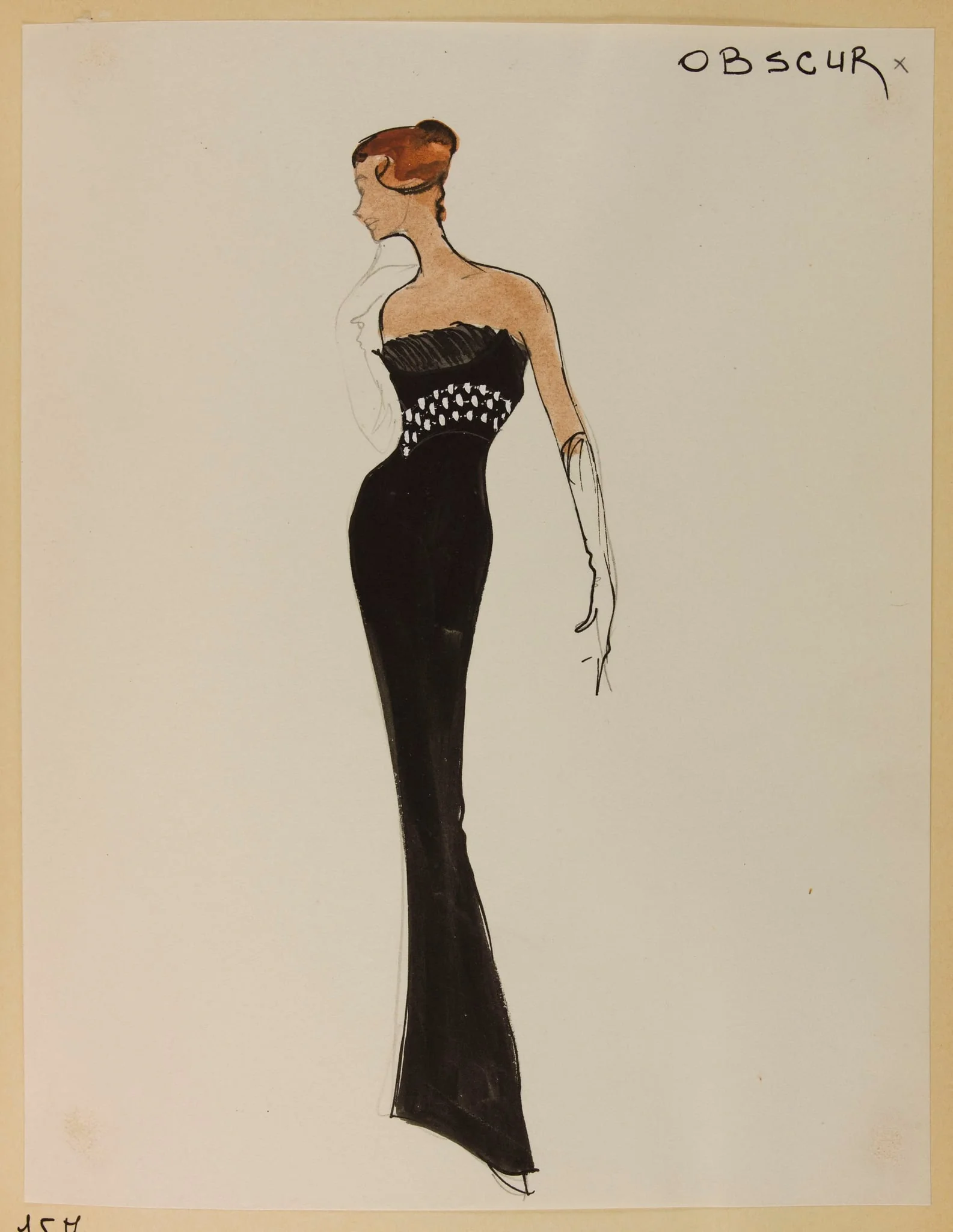 Obscur, by Carven, 1955