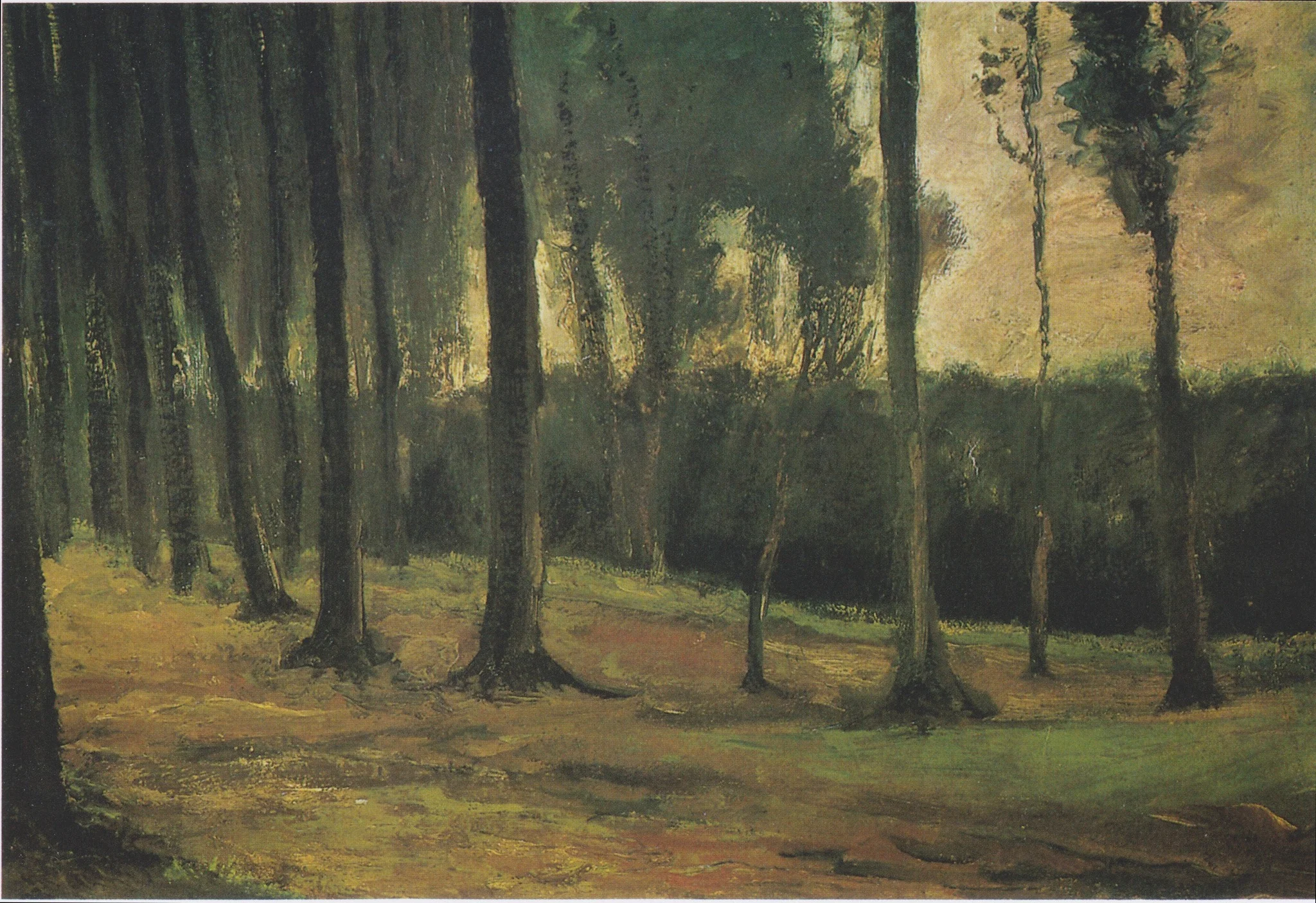 Edge of a Wood, by Vincent van Gogh, oil, 1882