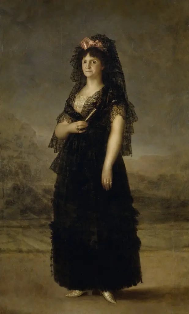 Queen María Luisa in a Mantilla