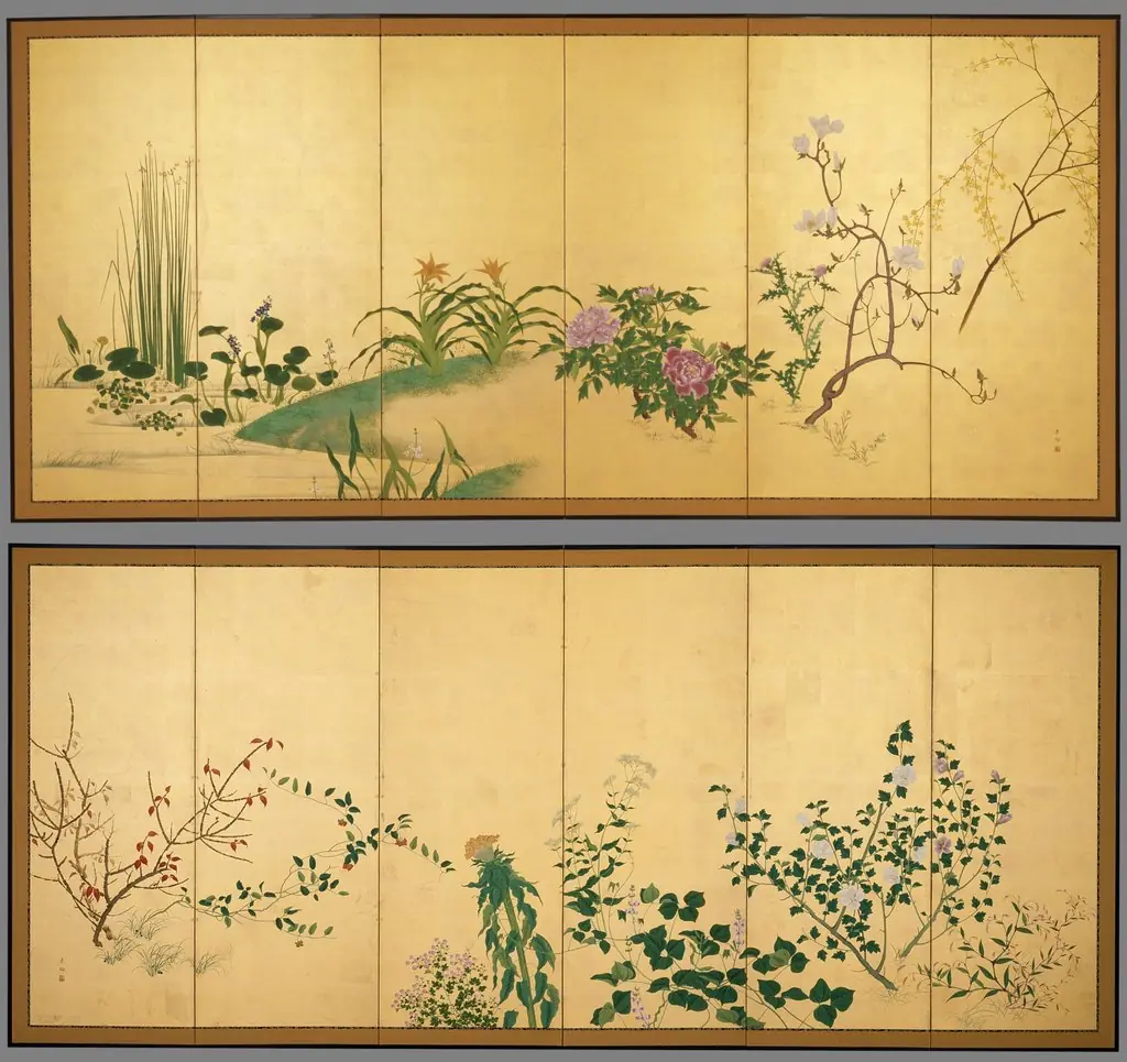 Flowers and Plants of the Four Seasons