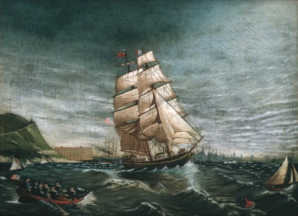 Ship in New York Harbor