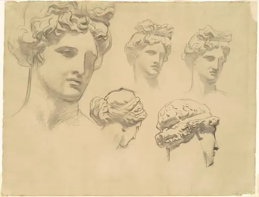 Studies for "Apollo and the Muses"