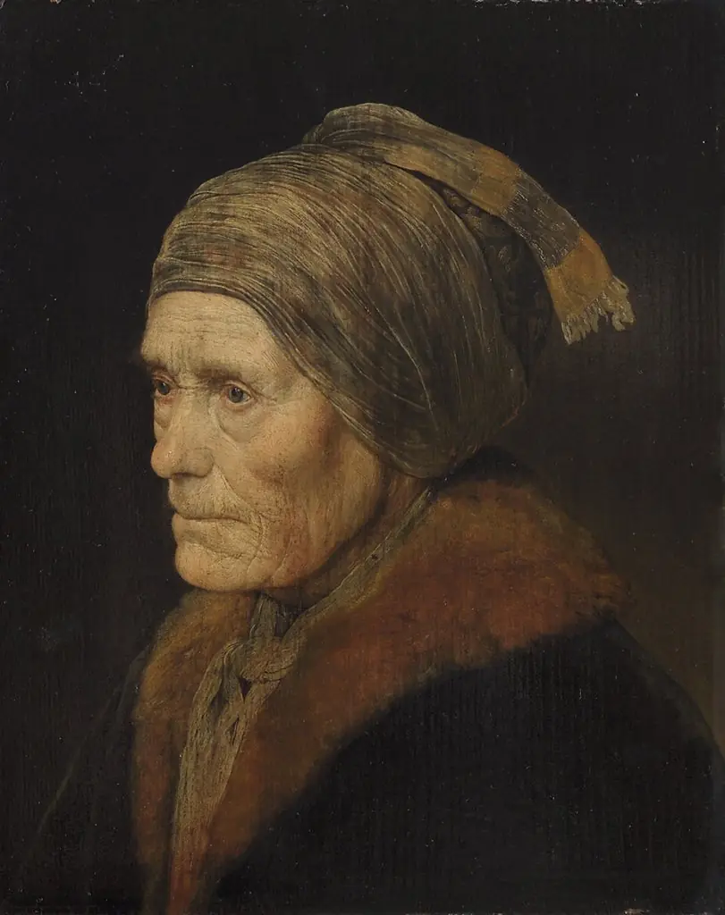 Portrait of an old woman