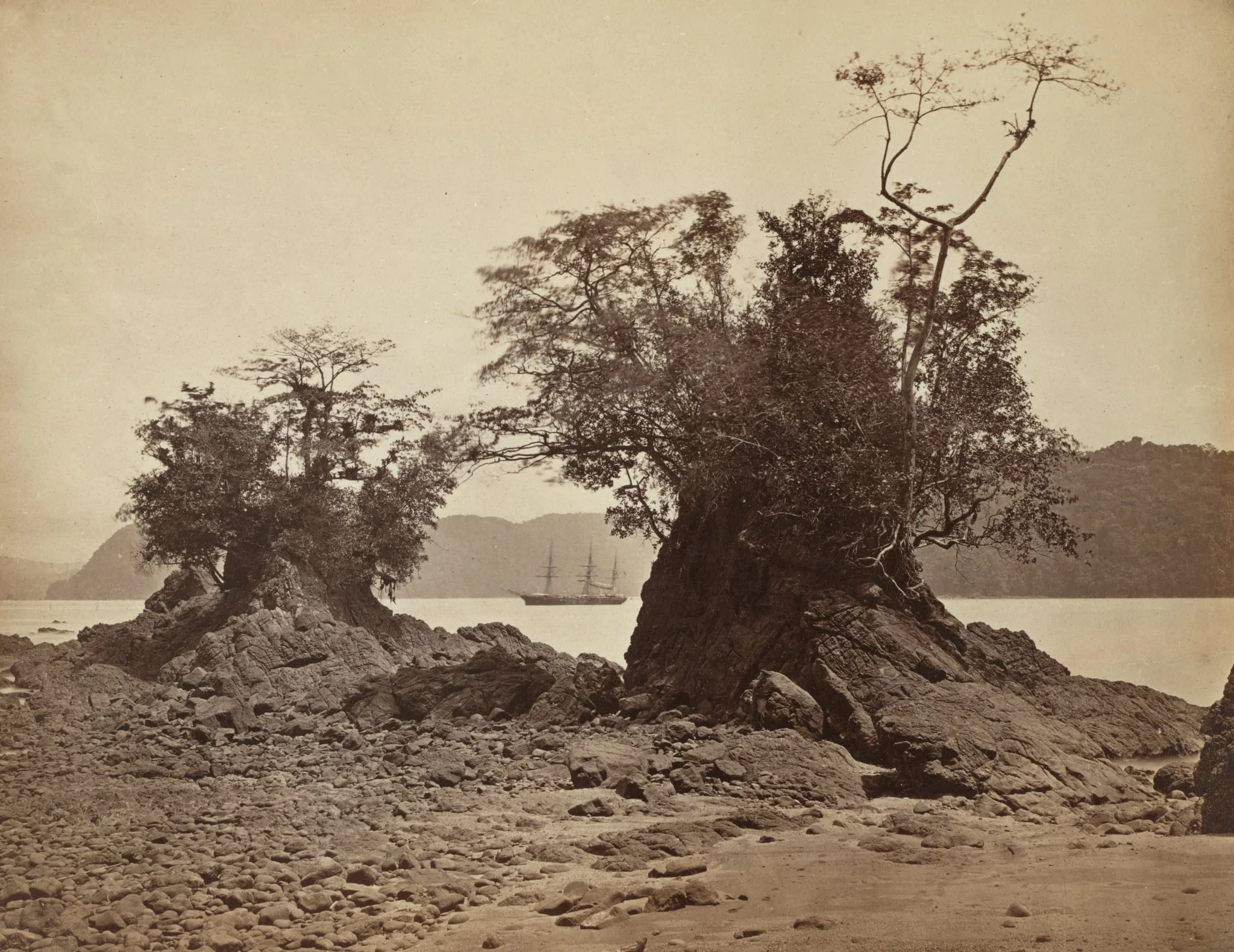 Islands in Limón Bay, by John Moran, 1871