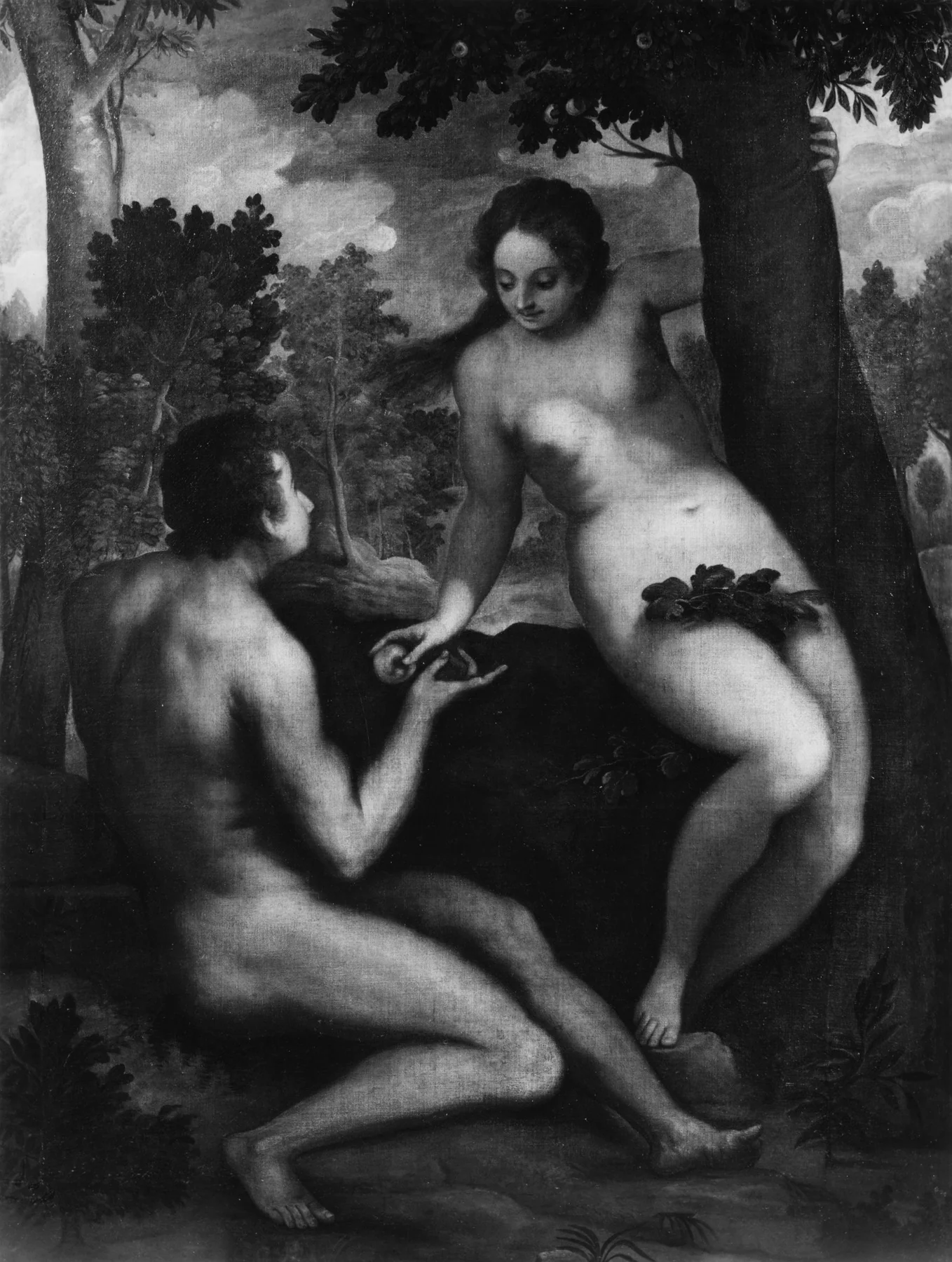 The Fall of Man, by Pietro Mera, oil, 1605