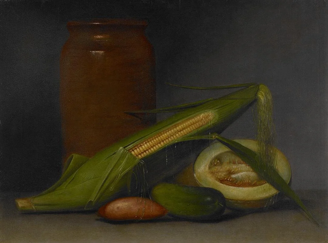 Corn and Cantaloupe, by Raphaelle Peale, unspecified, 1813