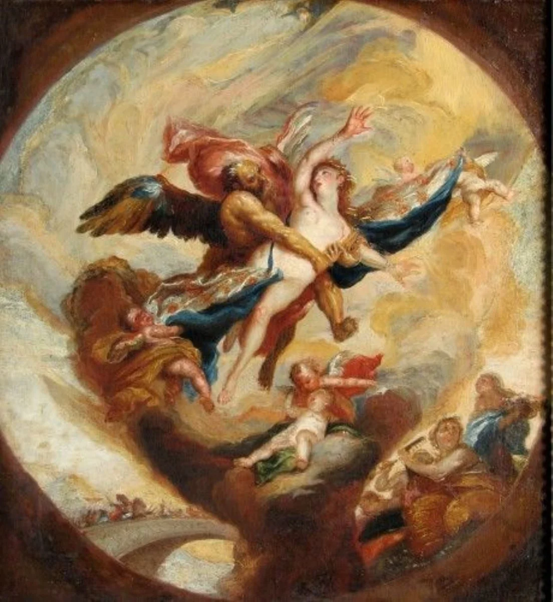 Boreas răpind pe Oreithyia