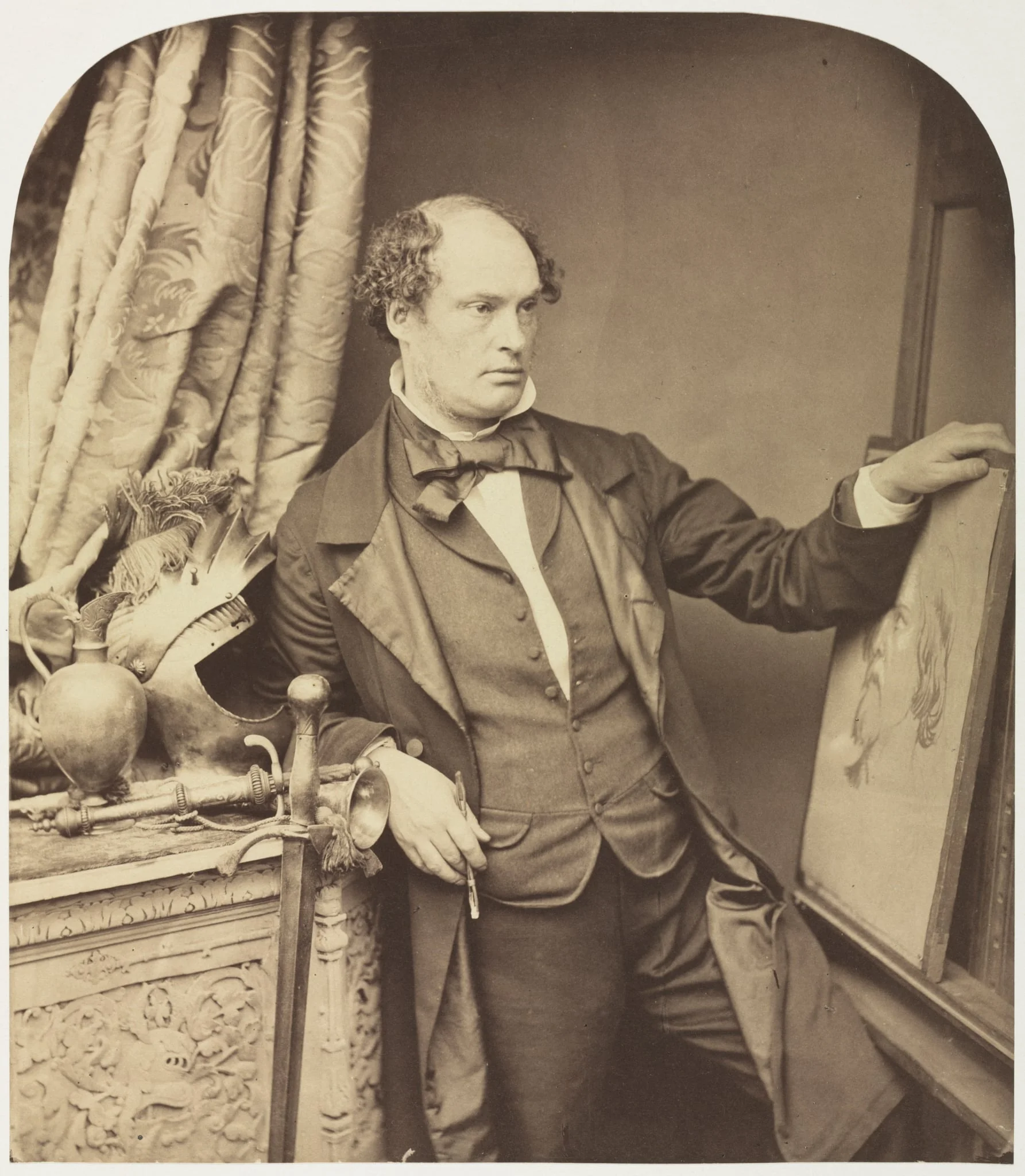 Daniel Maclise (1806-1870), by Lake Price, 1857