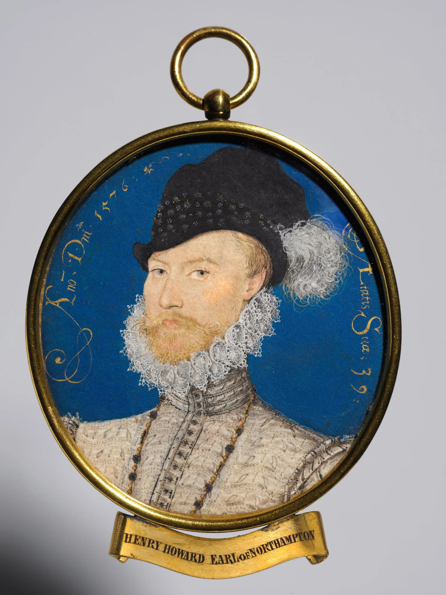 Portrait of Charles Howard, 2nd Baron Howard of Effingham, later 1st Earl of Nottingham, by Nicholas Hilliard, unspecified, 1576