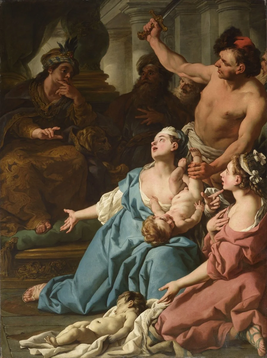 The Judgement of Solomon, by Jean-François de Troy, unspecified, 1742