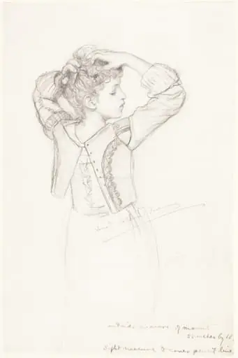 Young Girl Dressing