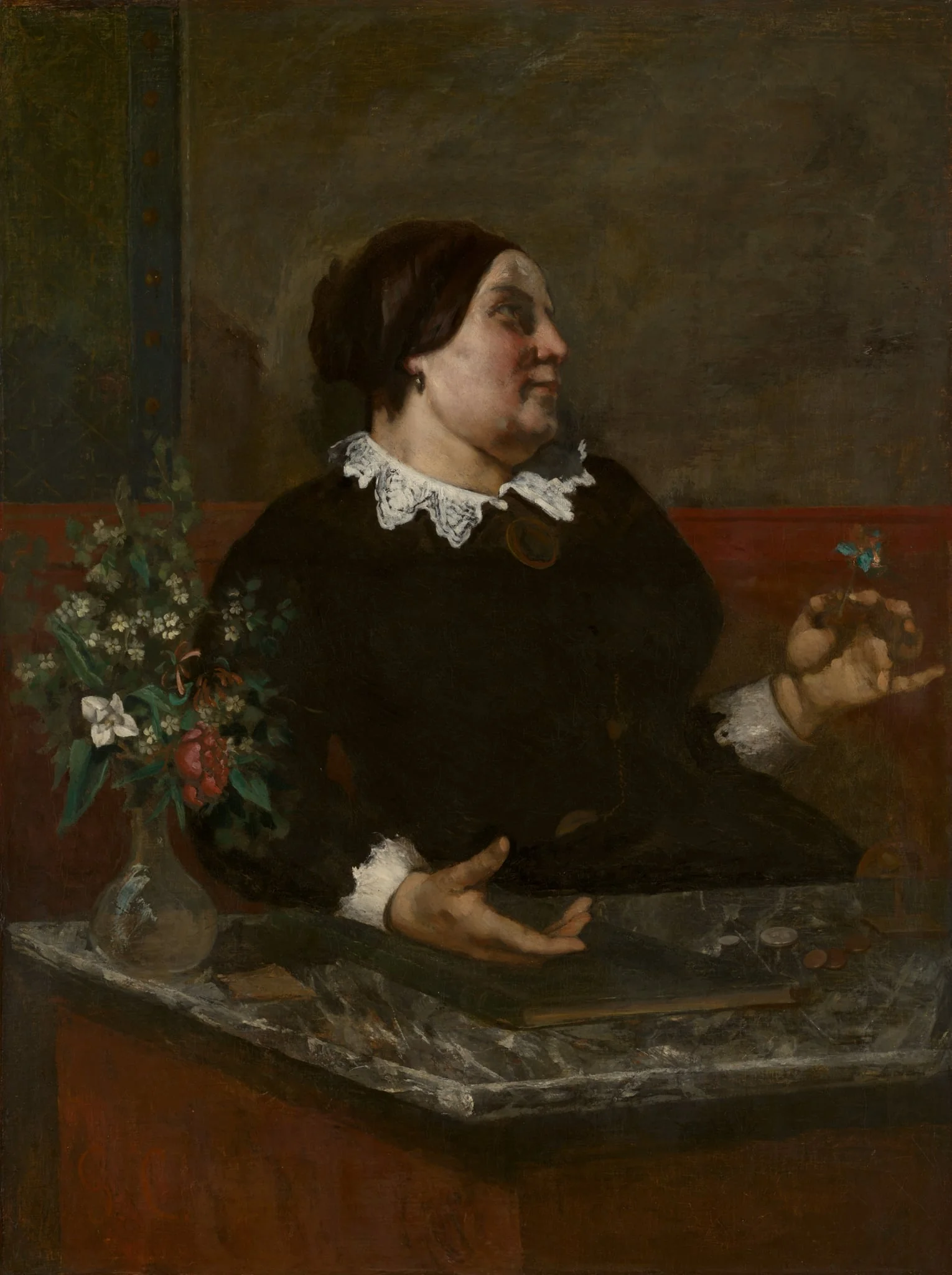 Mère Grégoire, by Gustave Courbet, oil, 1858