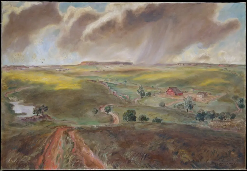 Spring Shower (Western Kansas Landscape)