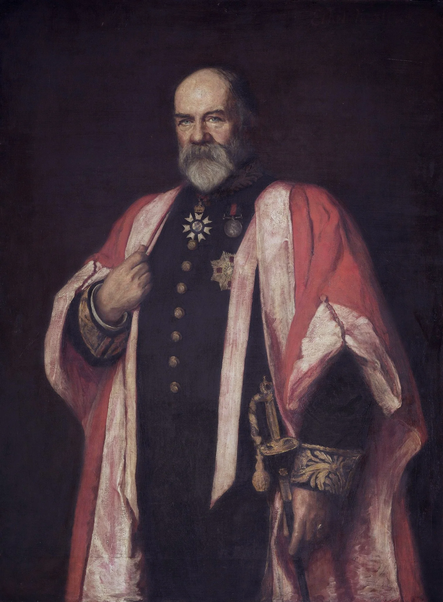 Portrait of Sir Walter Buller, by Ethel Mortlock, oil, 1903