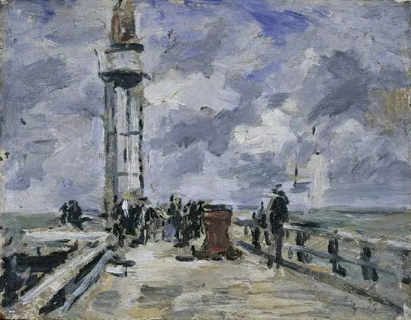 The jetty and lighthouse at Honfleur
