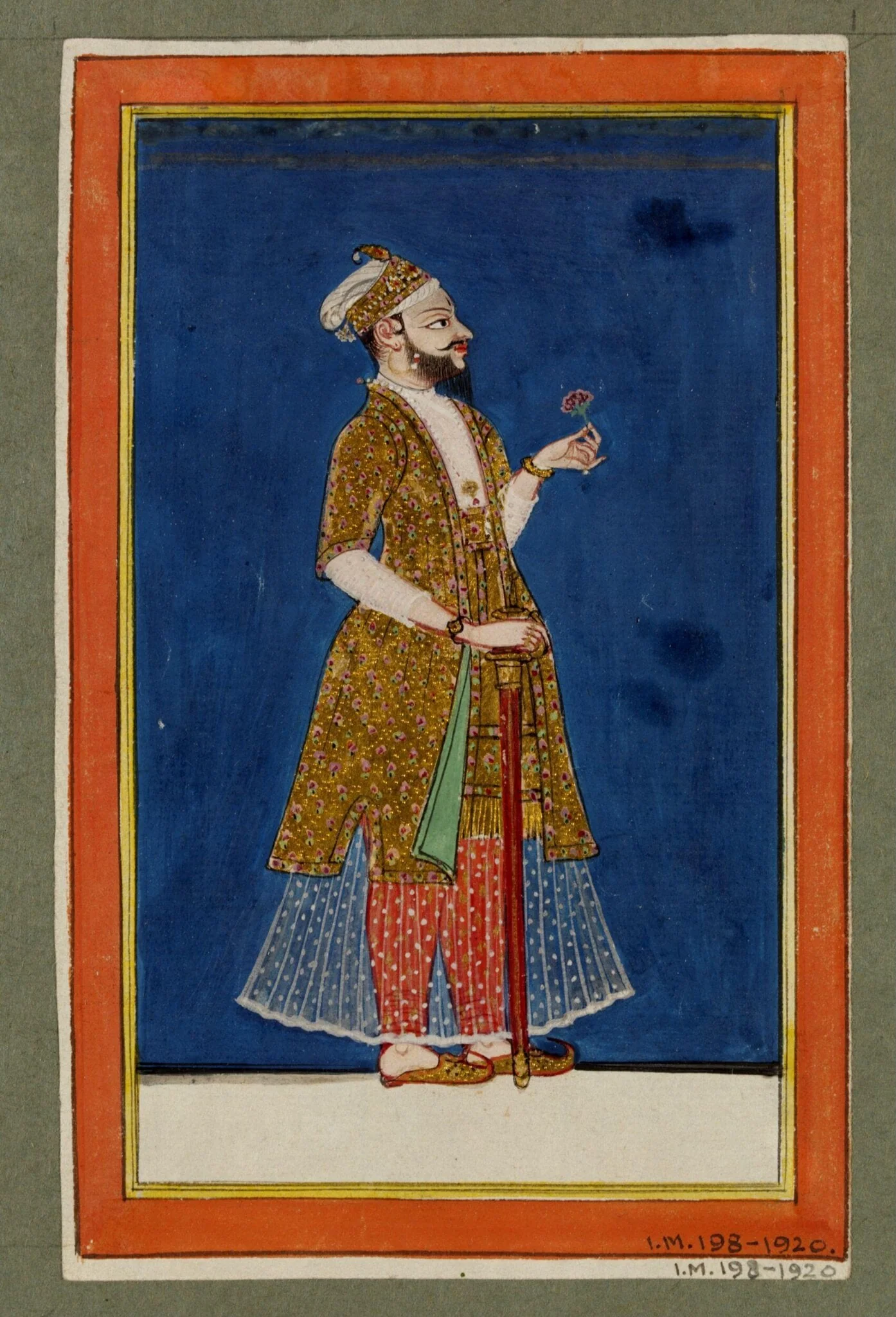 An unidentified ruler, by Unknown, paint, 1780