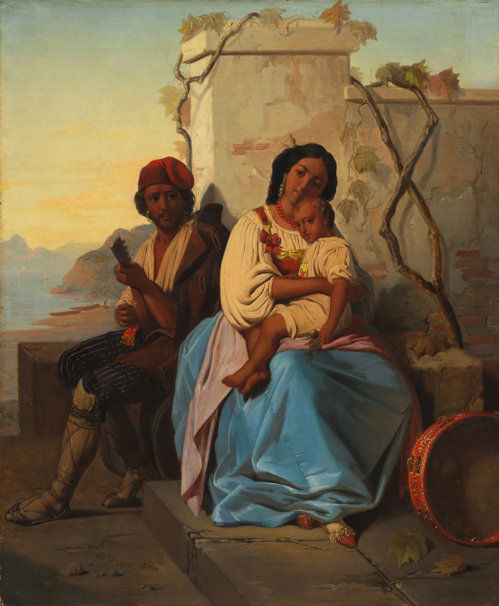 Italian Scene, by Léopold Robert, unspecified, 1825