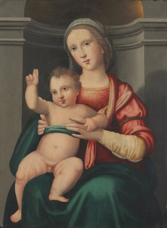 Madonna and Child in a Niche, by Antonio del Ceraiolo, unspecified, 1524